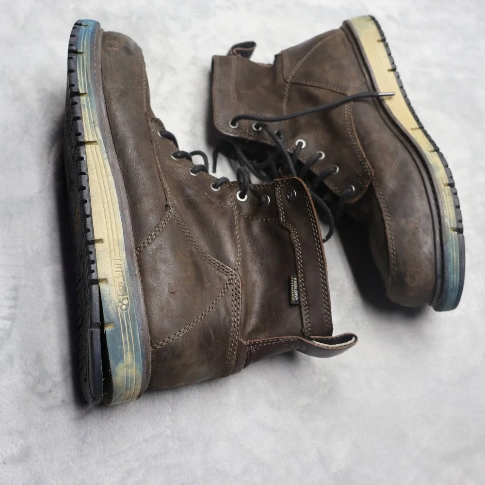 KEEN Mens 12D Work Boots Brown‎ San Jose 6